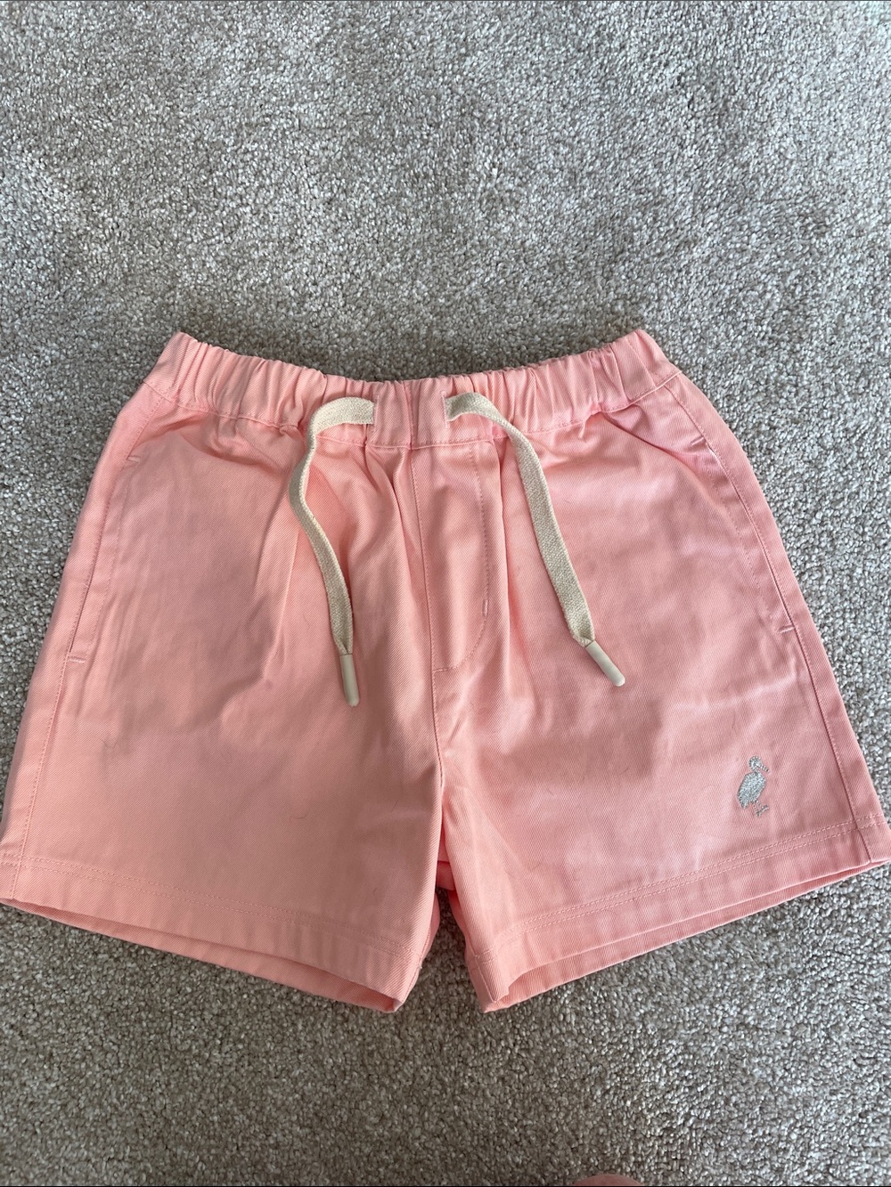 The Beaufort Bonnet Company Shelton Shorts- Pompano Peach Drawstring Kids Shorts